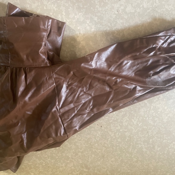 Cute Brown 2000s Leather Jacket - Picture 3 of 5
